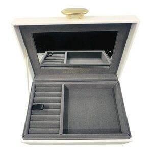 Kendra Scott Faux Leather Jewelry Box - White - 8” x 5” x 3.75”